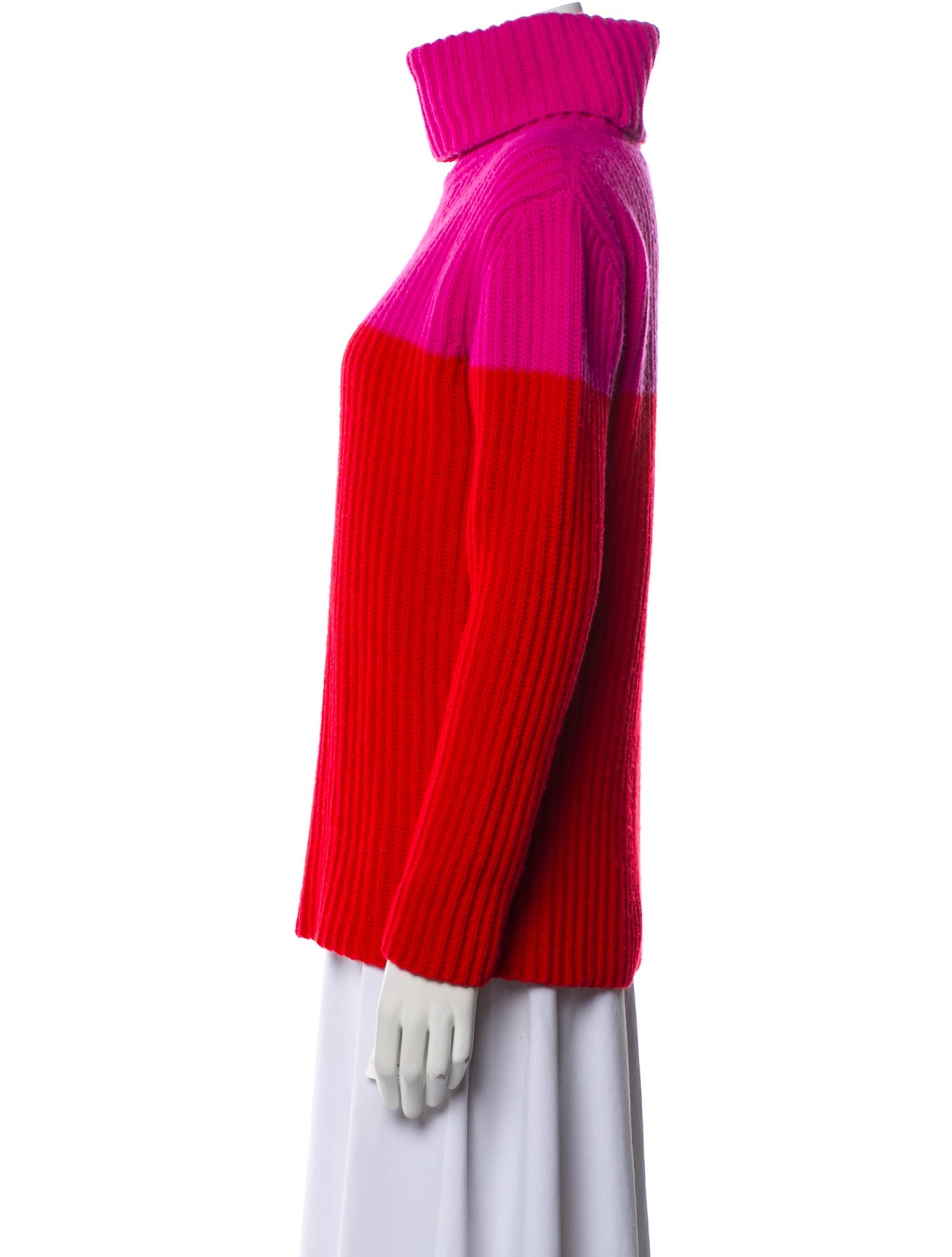 Carolina Herrera Wool Colorblock Pattern Sweater