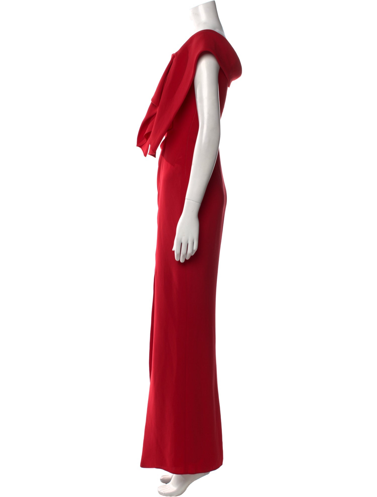 CH Carolina Herrera Cowl Neck Long Dress
