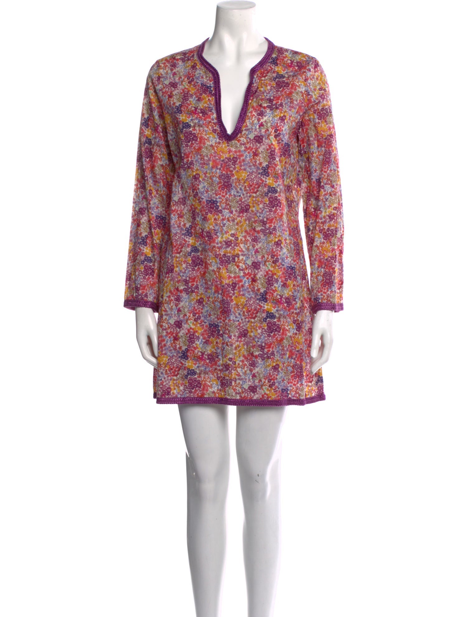 Carolina Herrera Floral Print Mini Dress