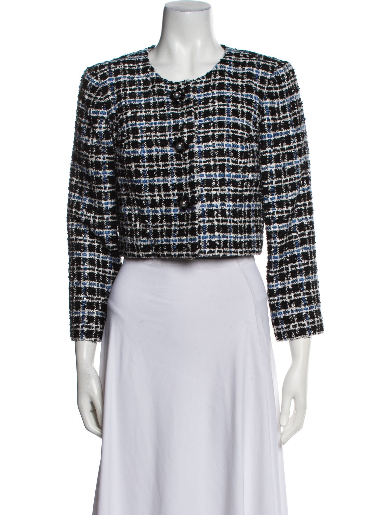 Carolina Herrera Tweed Pattern Evening Jacket w/ Tags