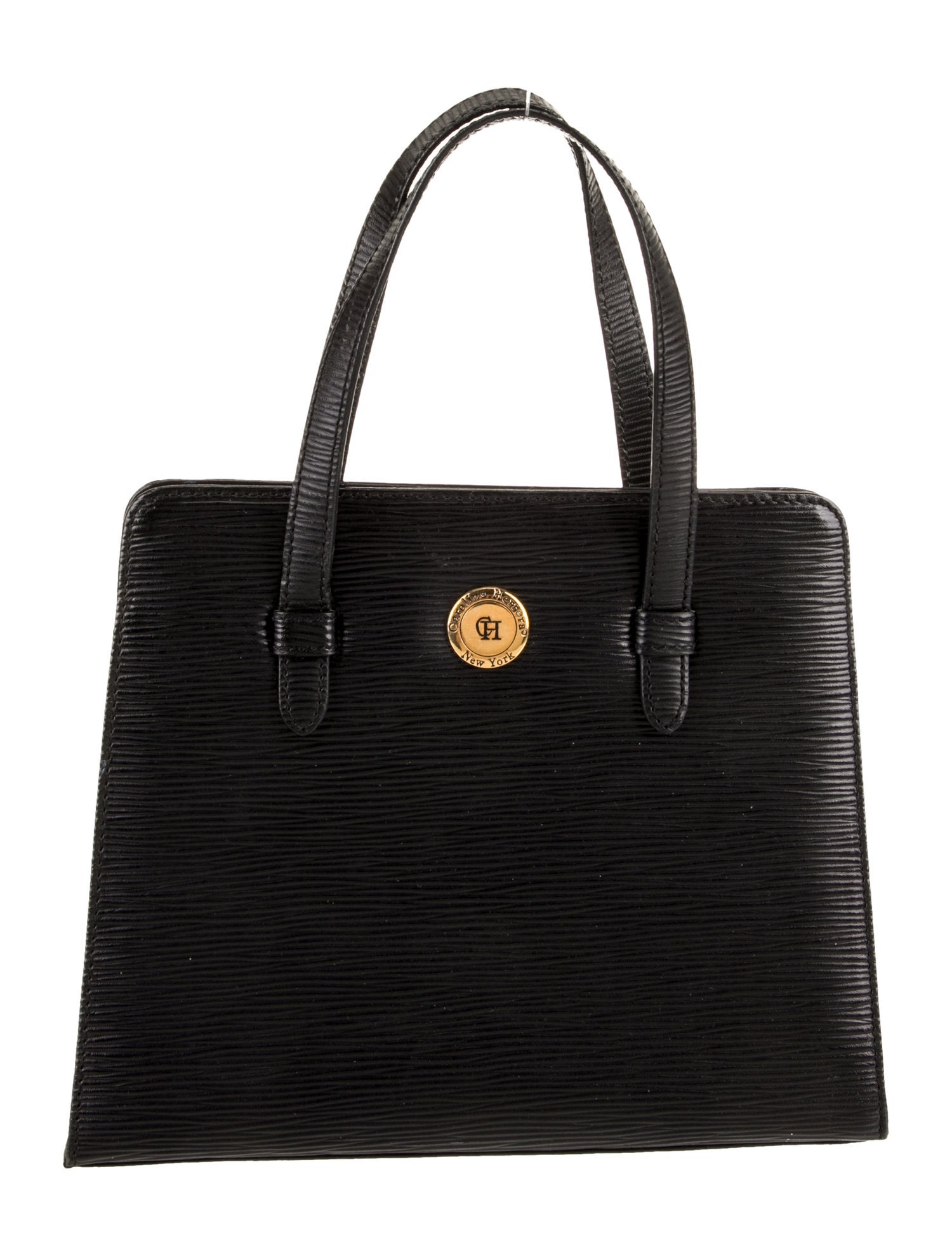 Carolina Herrera Leather Top Handle Bag