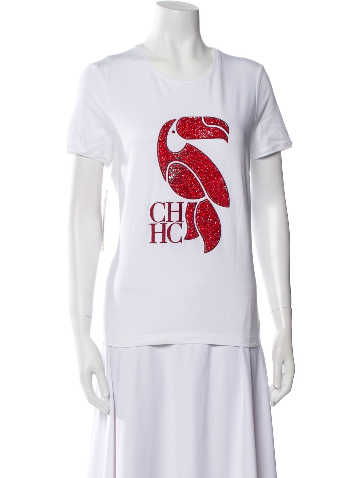 Carolina Herrera Graphic Print Crew Neck T-Shirt