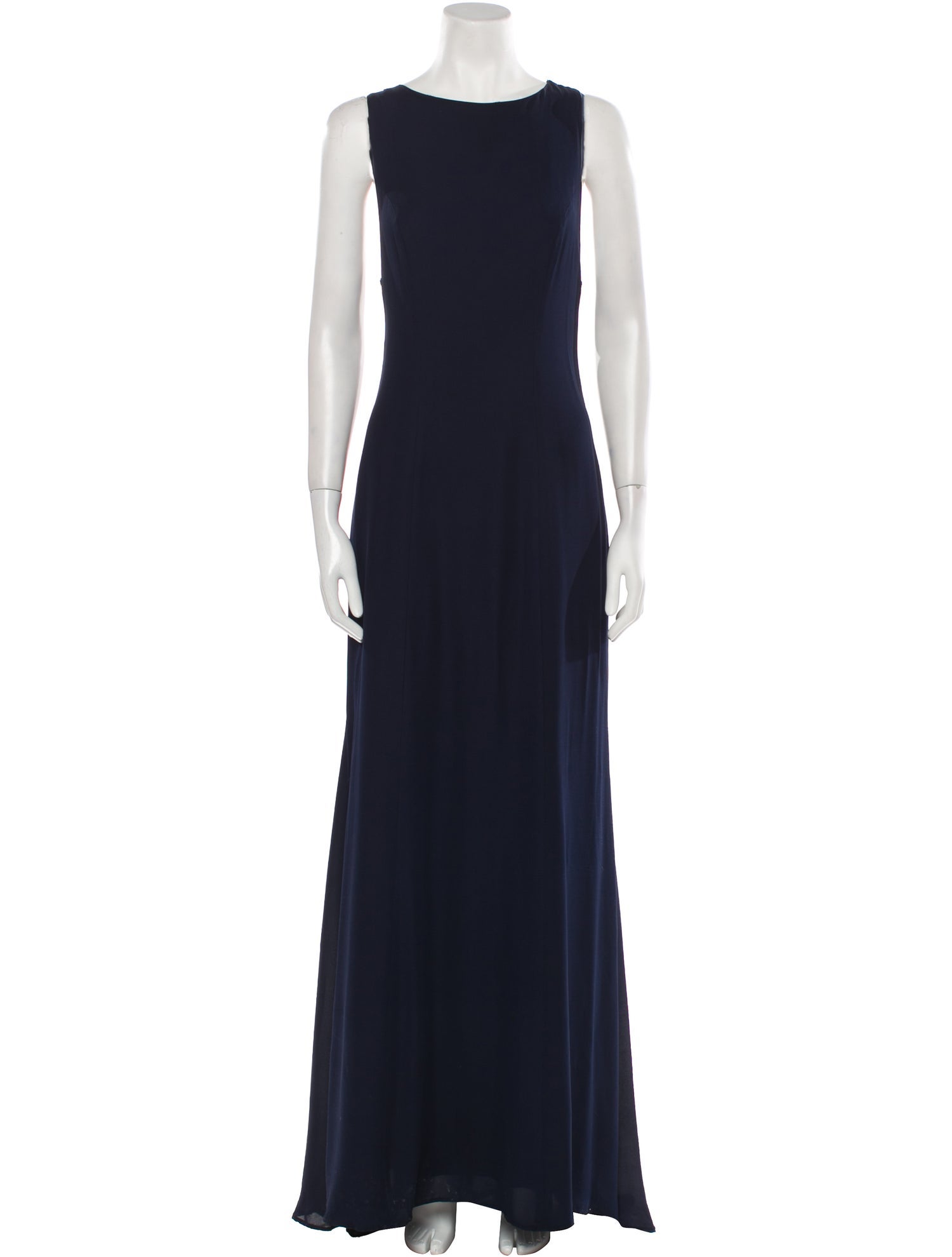 Carolina Herrera Bateau Neckline Long Dress