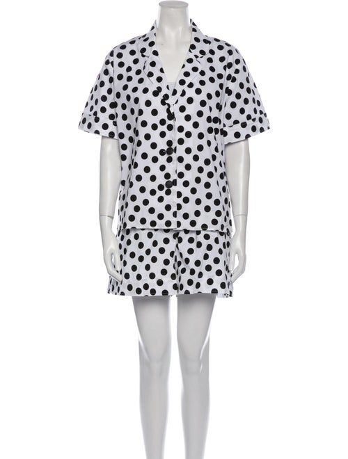 Carolina Herrera Polka Dot Print Short Set