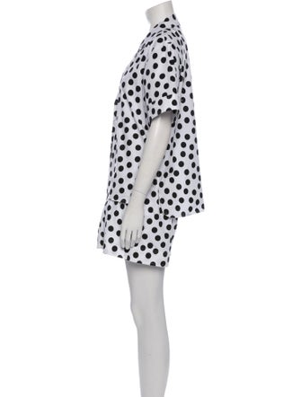 Carolina Herrera Polka Dot Print Short Set