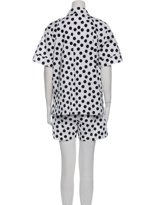 Carolina Herrera Polka Dot Print Short Set