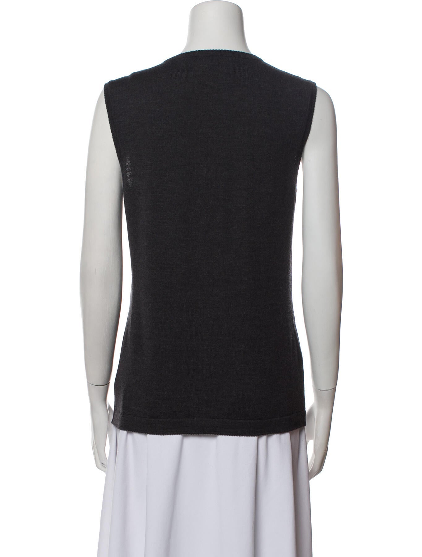 Carolina Herrera Virgin Wool Scoop Neck Sweater