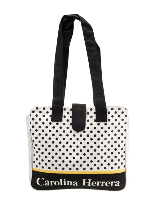 Carolina Herrera Canvas Bucket Bag