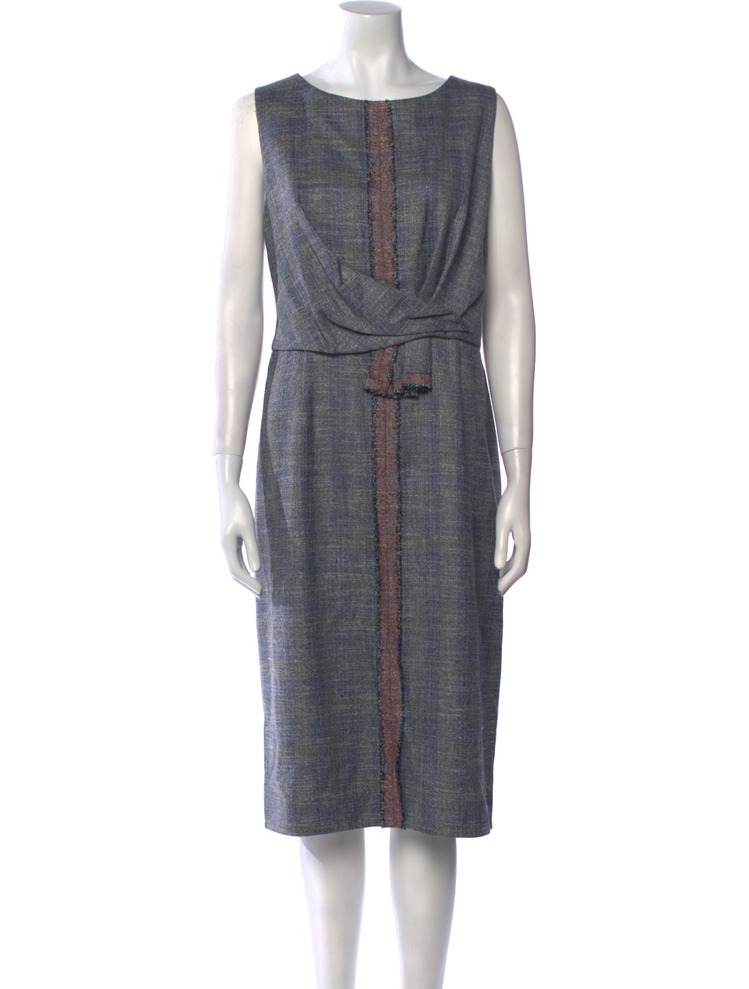 Carolina Herrera Virgin Wool Midi Length Dress