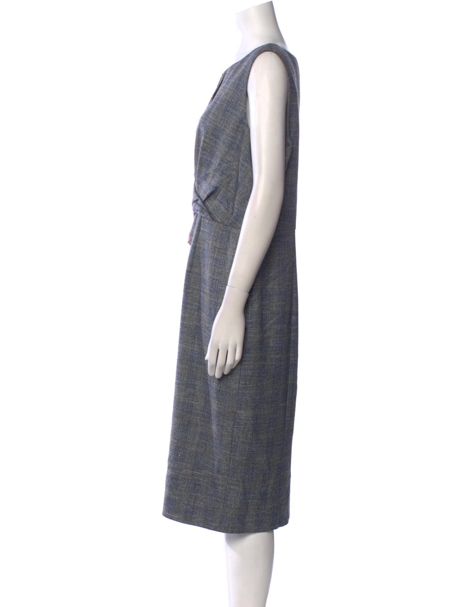 Carolina Herrera Virgin Wool Midi Length Dress