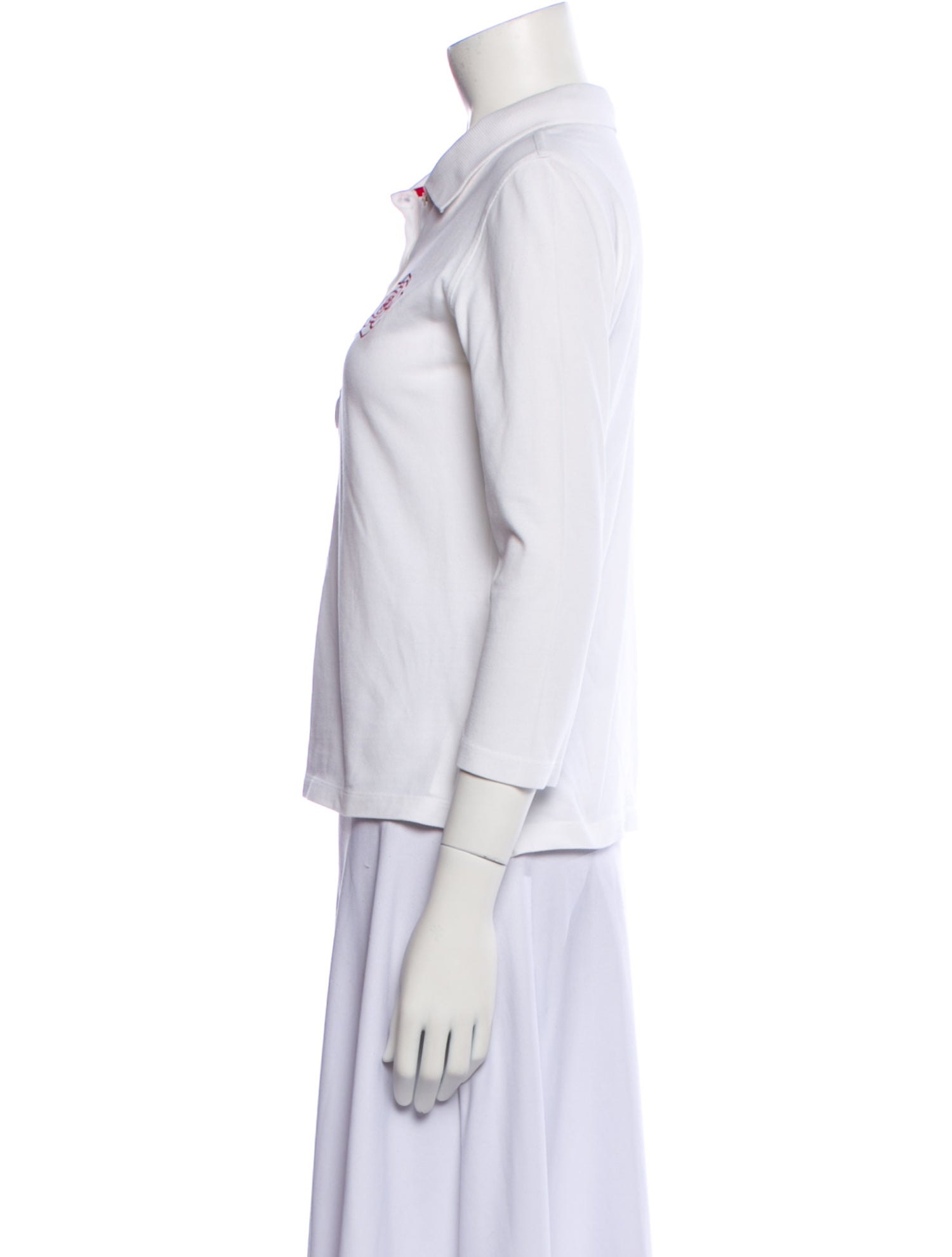 Carolina Herrera Three-Quarter Sleeve Polo