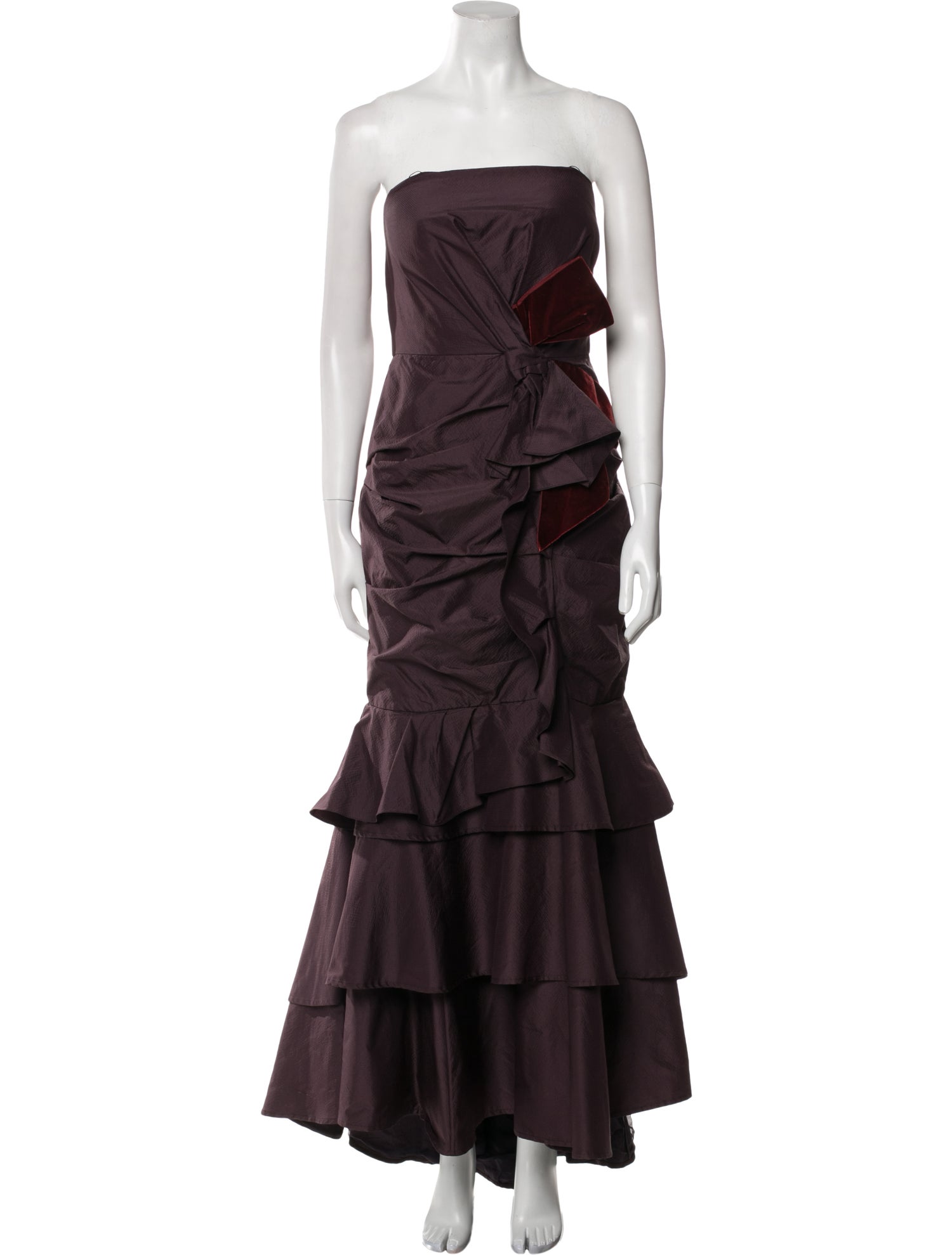 Carolina Herrera Strapless Long Dress