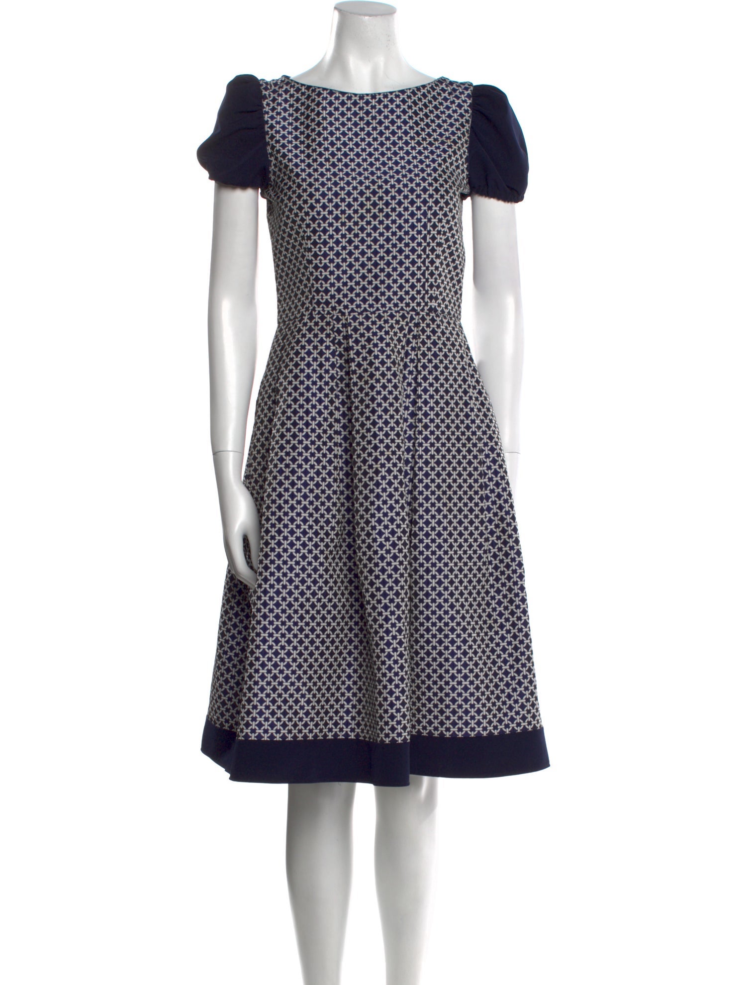 CH Carolina Herrera Printed Knee-Length Dress