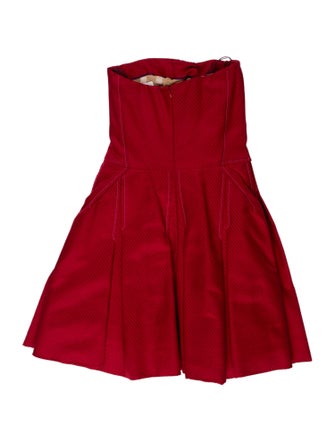 Carolina Herrera Strapless Mini Dress