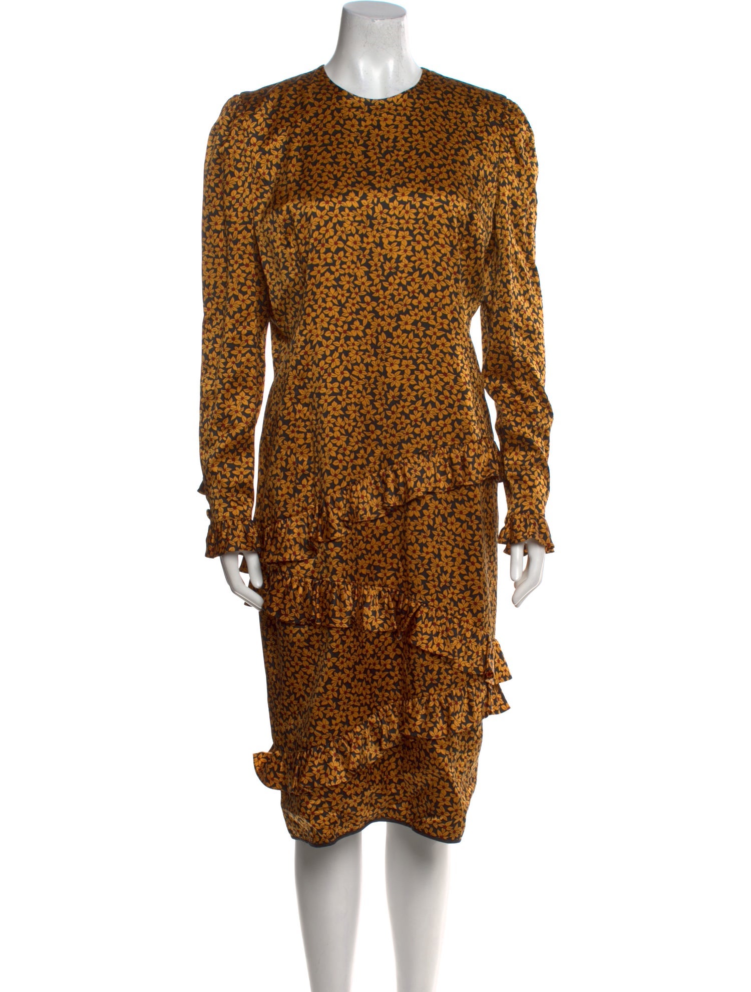 Carolina Herrera Silk Midi Length Dress