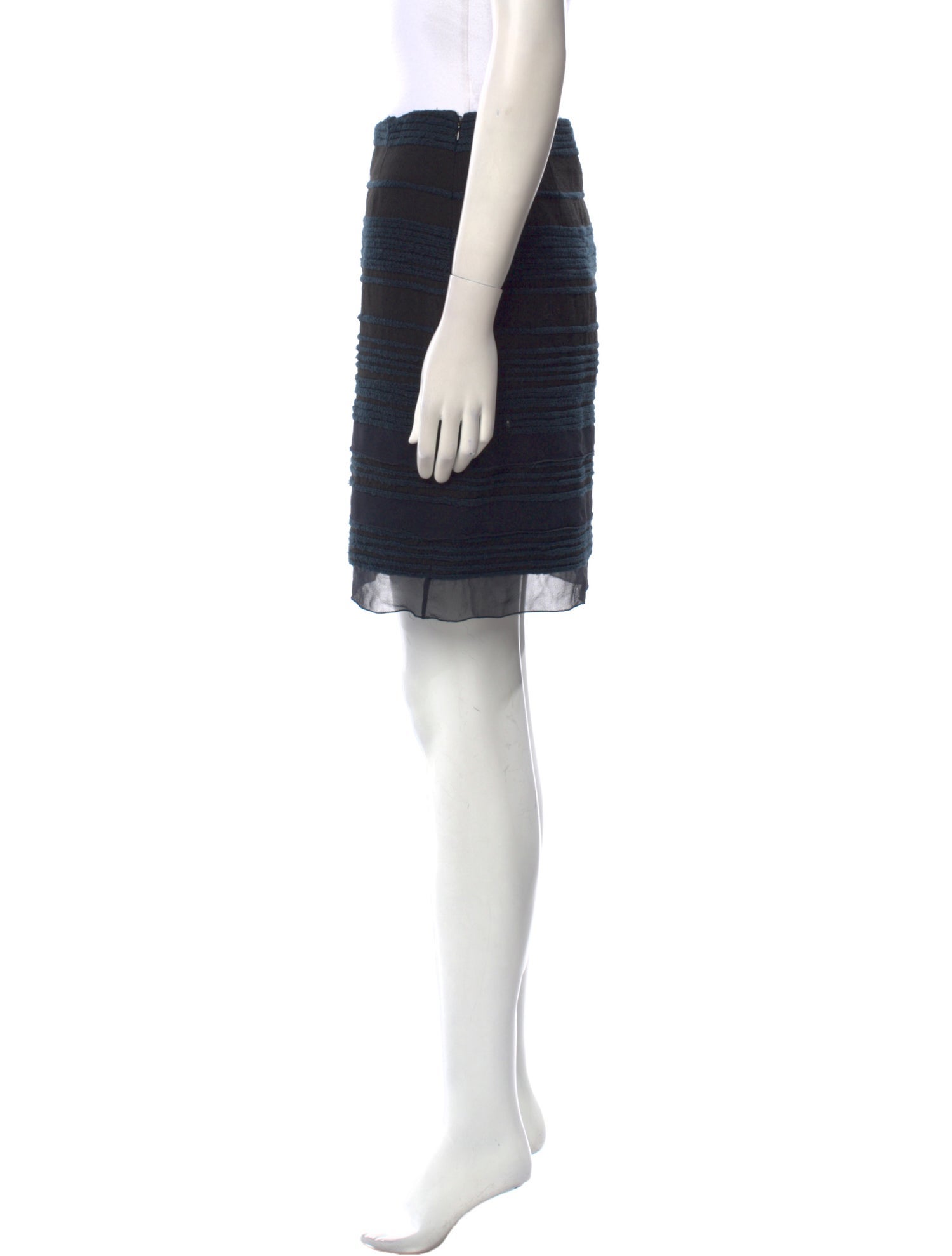 Carolina Herrera Striped Mini Skirt