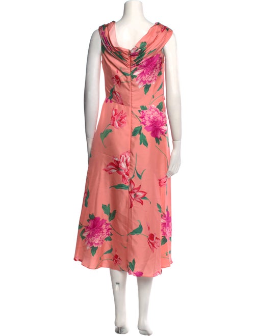 Carolina Herrera Silk Midi Length Dress