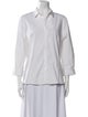 Carolina Herrera Three-Quarter Sleeve Button-Up Top