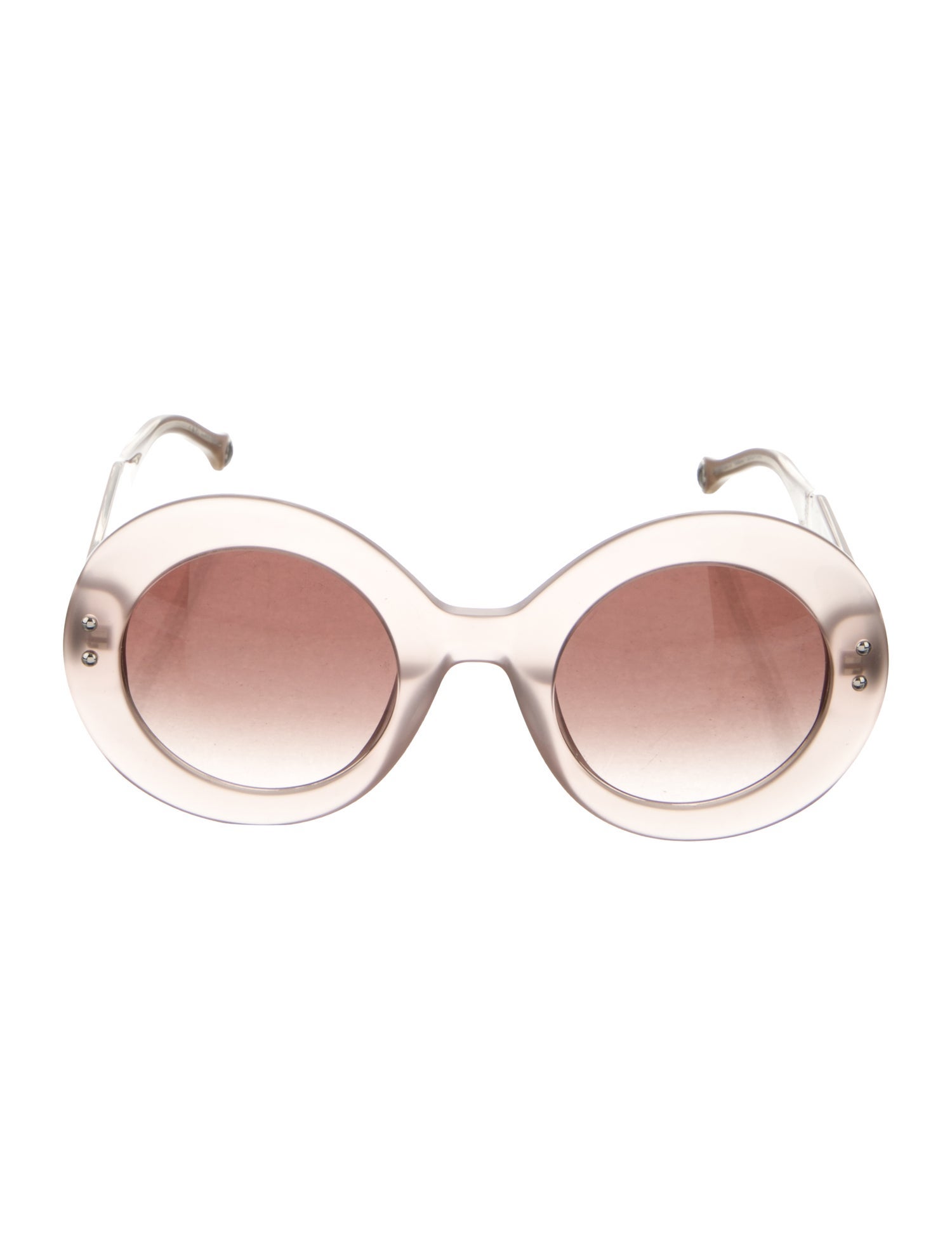 Carolina Herrera Round Gradient Sunglasses