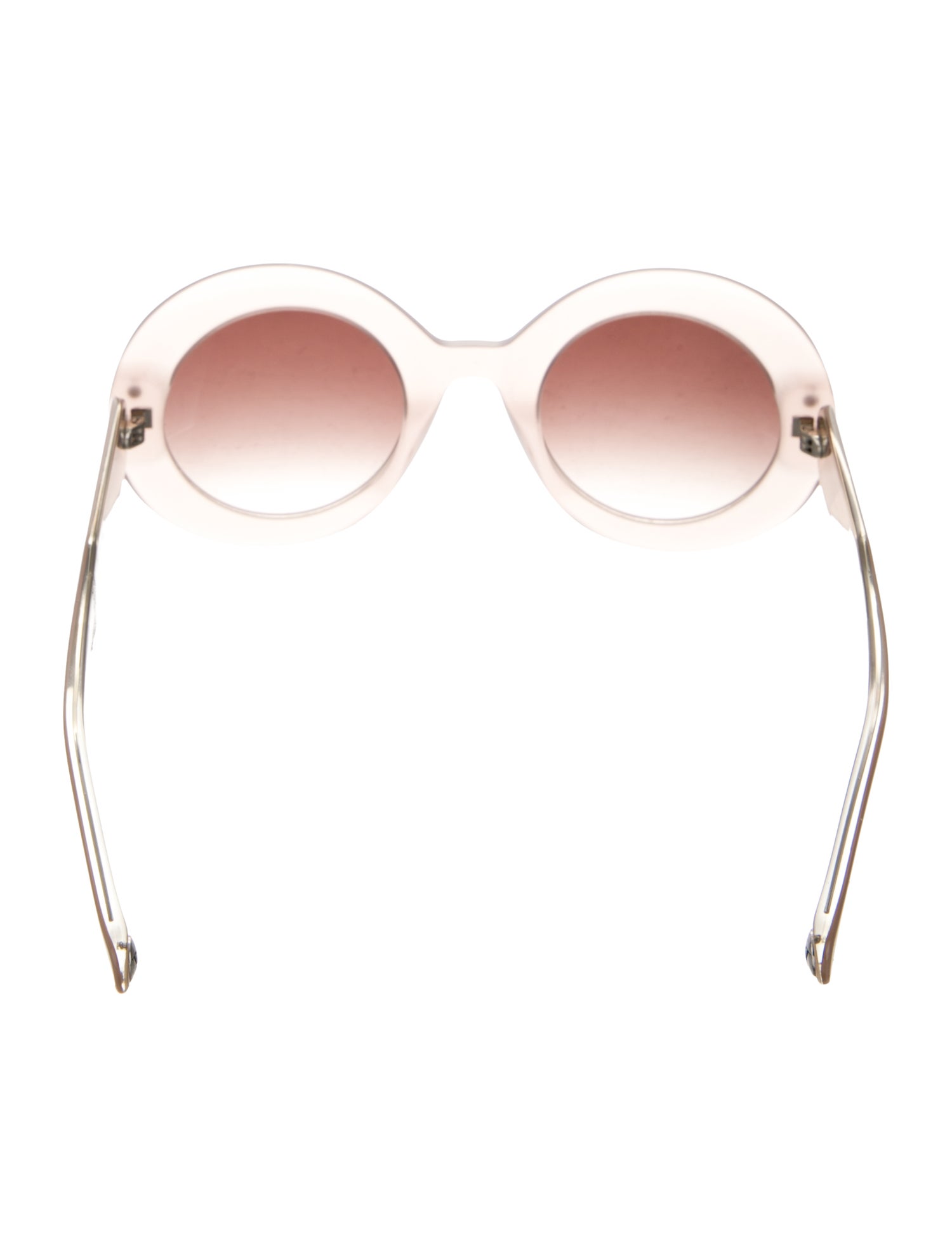 Carolina Herrera Round Gradient Sunglasses