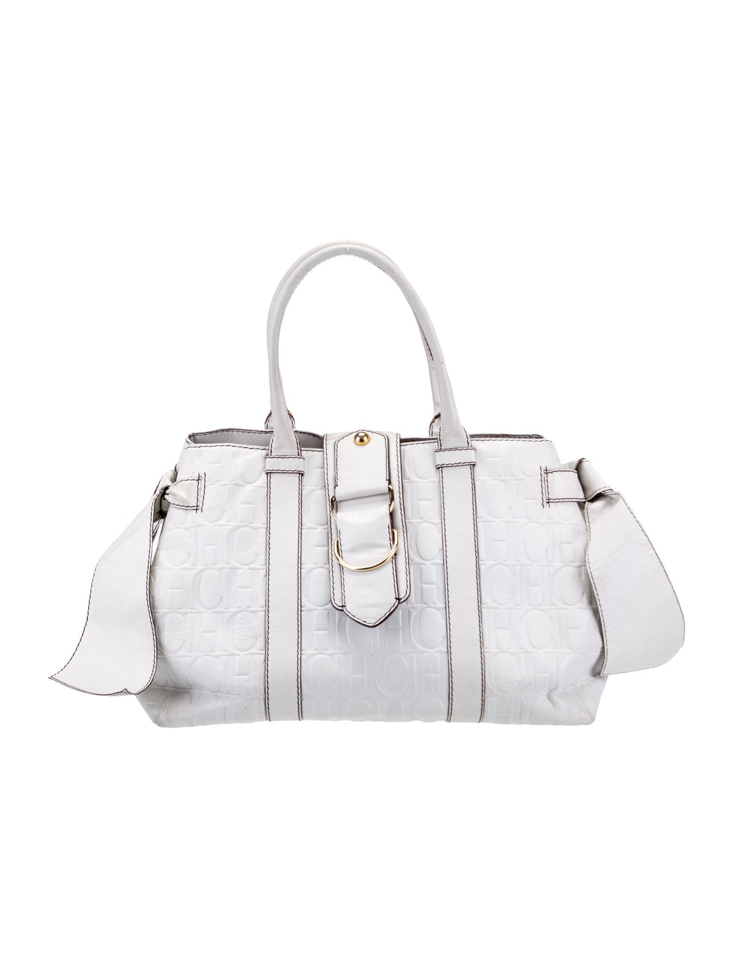 Carolina Herrera Leather Top Handle Bag