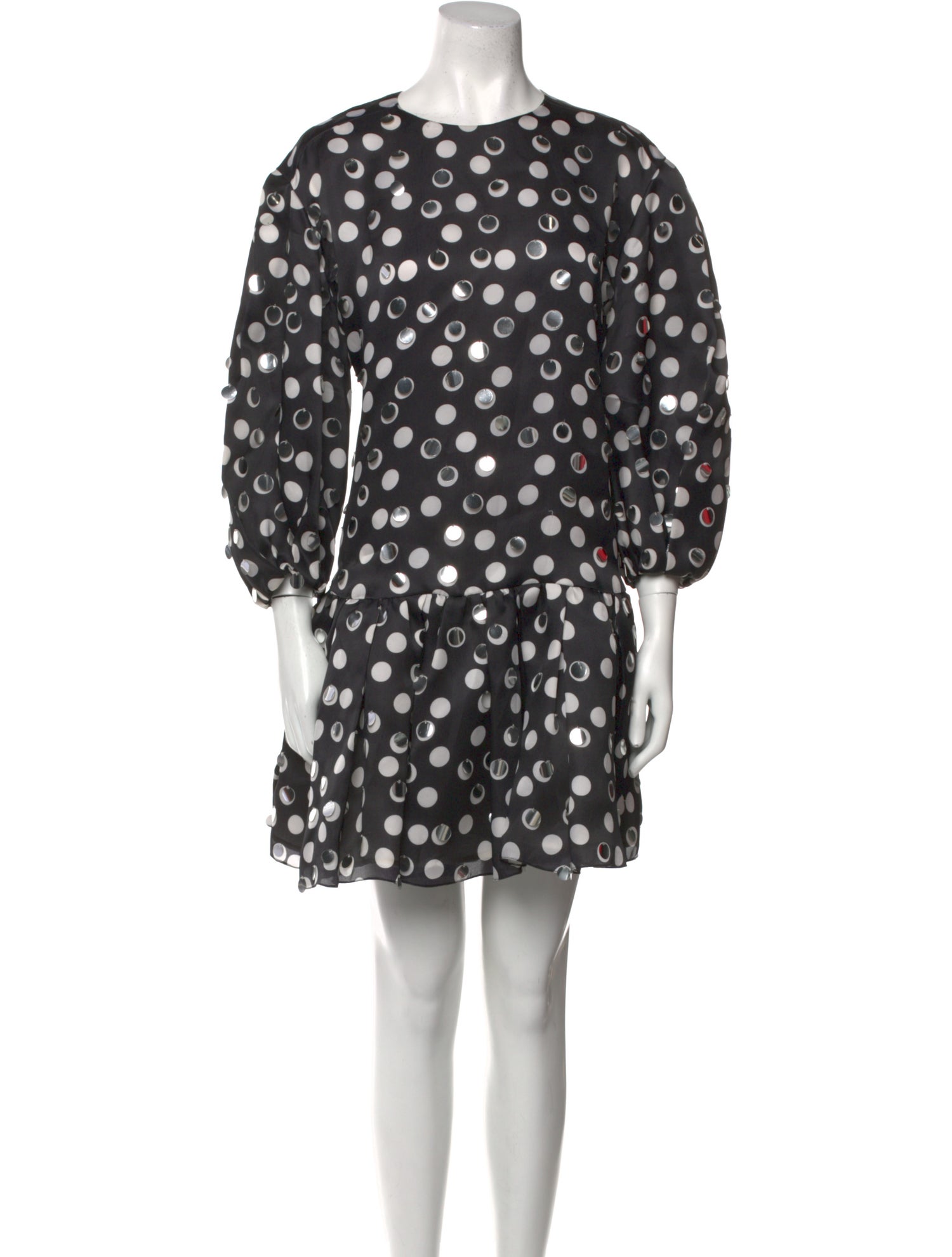 Carolina Herrera Polka Dot Print Mini Dress