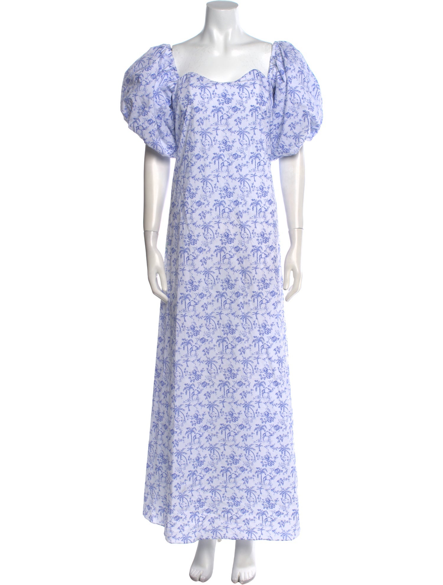 Carolina Herrera Floral Print Long Dress w/ Tags