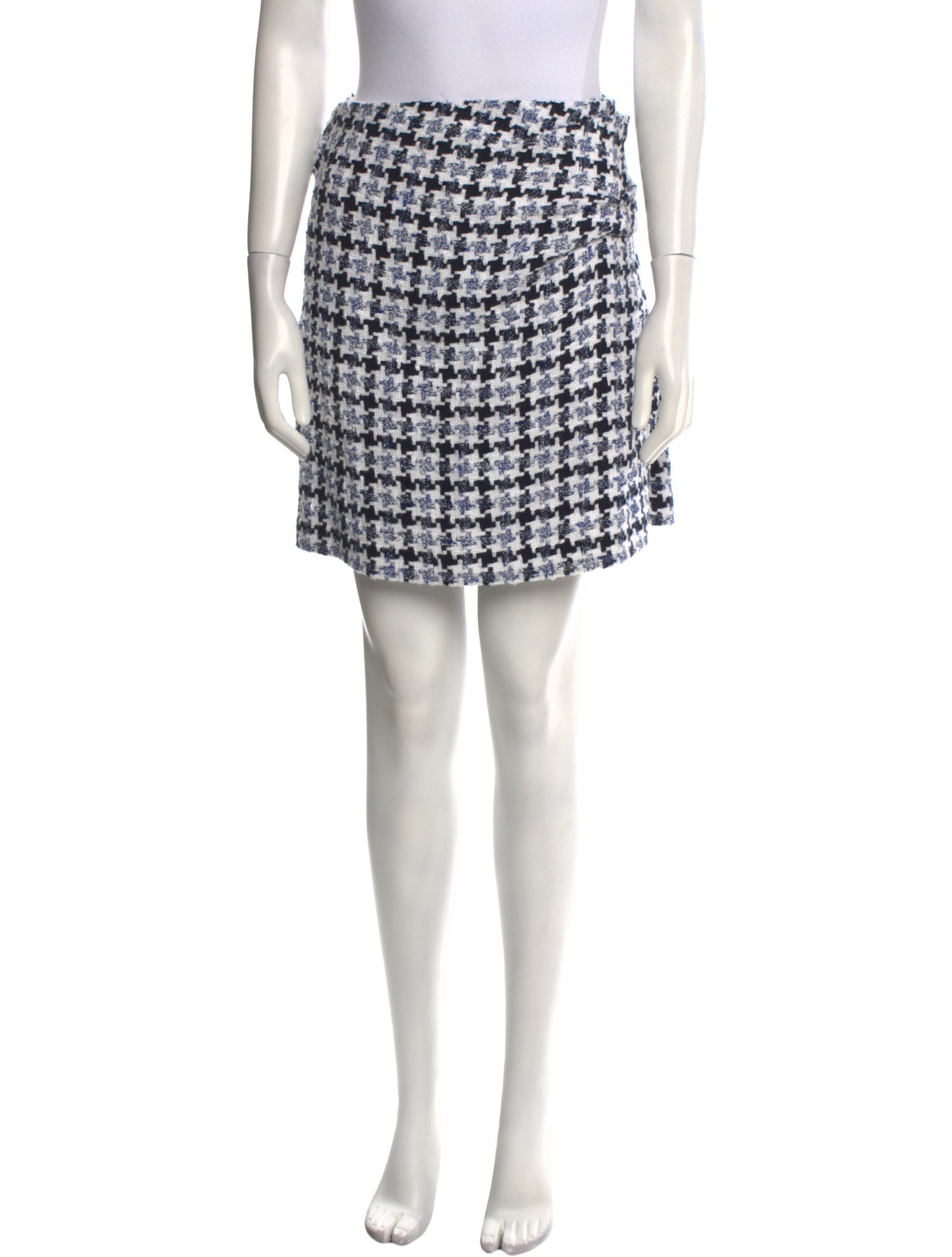 Carolina Herrera Plaid Print Mini Skirt