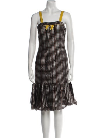 Carolina Herrera Dresses Silk Knee-Length Dress US 6 | M