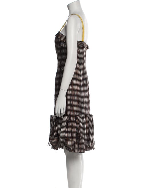 Carolina Herrera Silk Knee-Length Dress