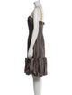 Carolina Herrera Silk Knee-Length Dress