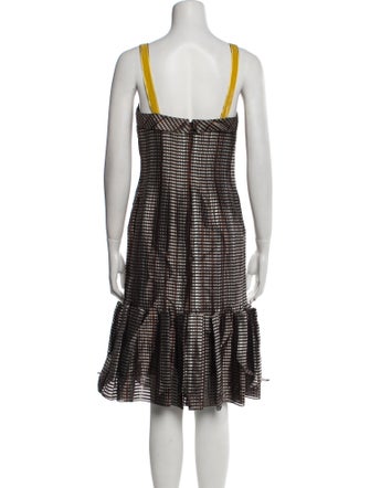 Carolina Herrera Silk Knee-Length Dress