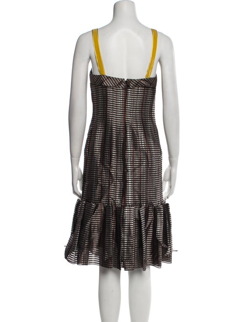 Carolina Herrera Silk Knee-Length Dress