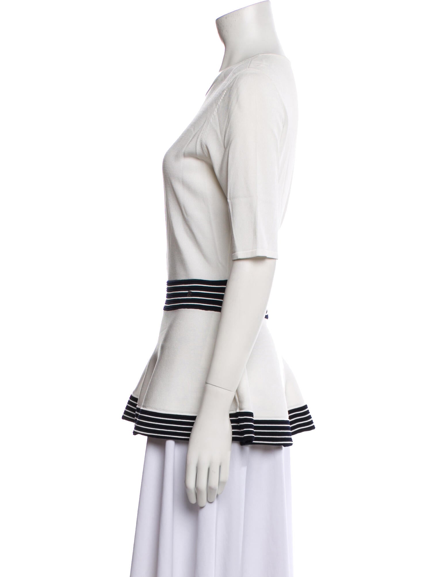 Carolina Herrera Scoop Neck Short Sleeve T-Shirt