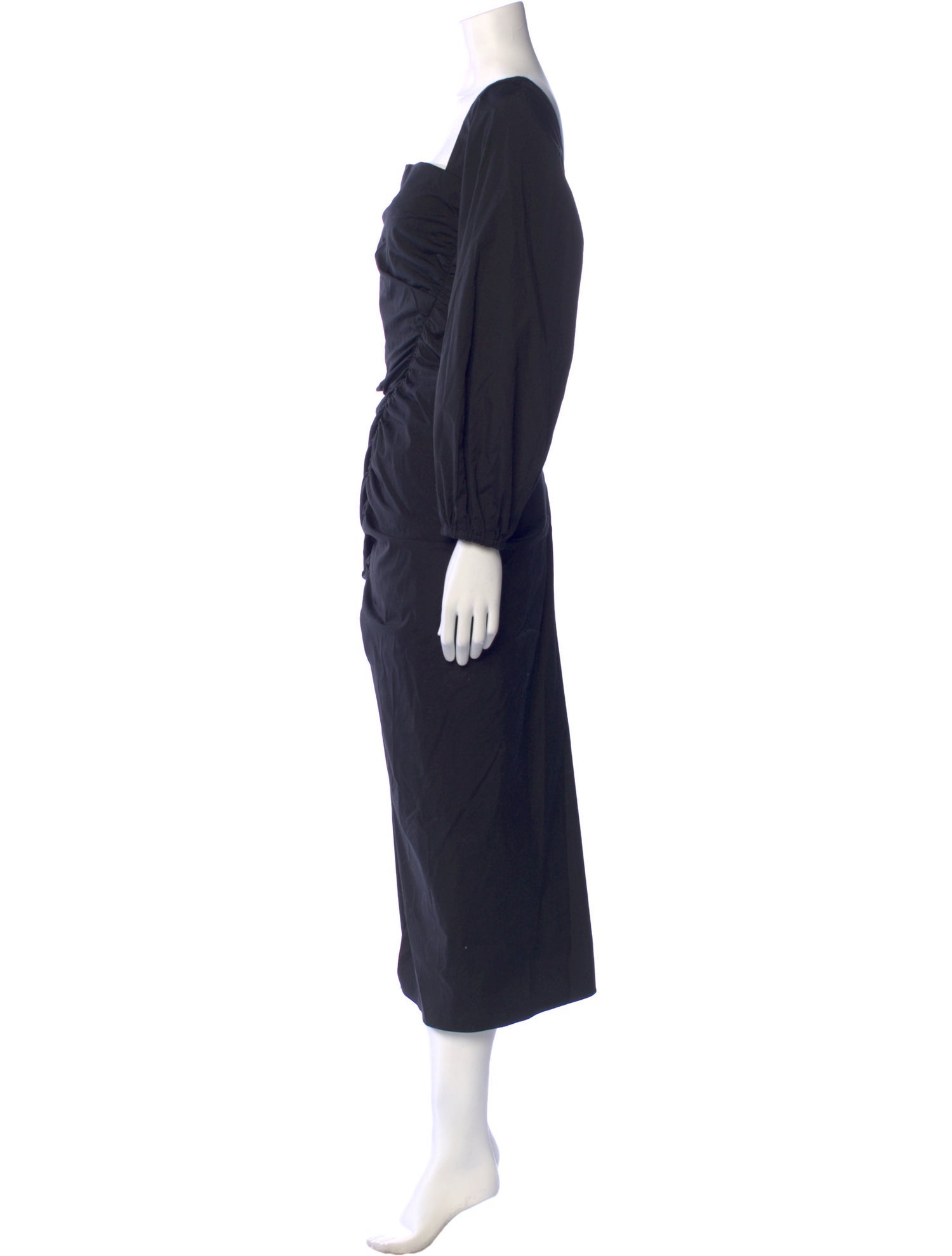 Carolina Herrera Square Neckline Long Dress