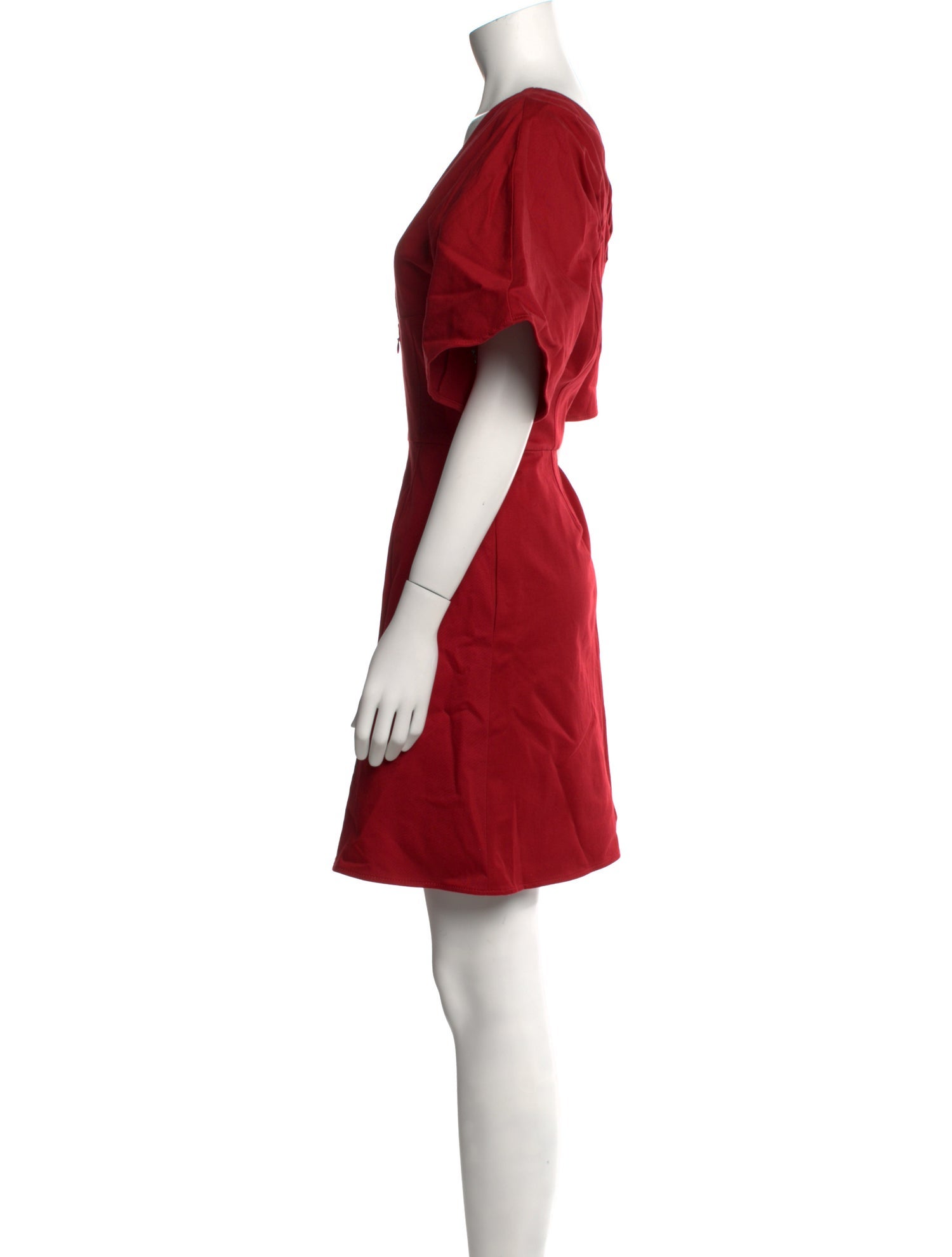 Carolina Herrera V-Neck Mini Dress w/ Tags