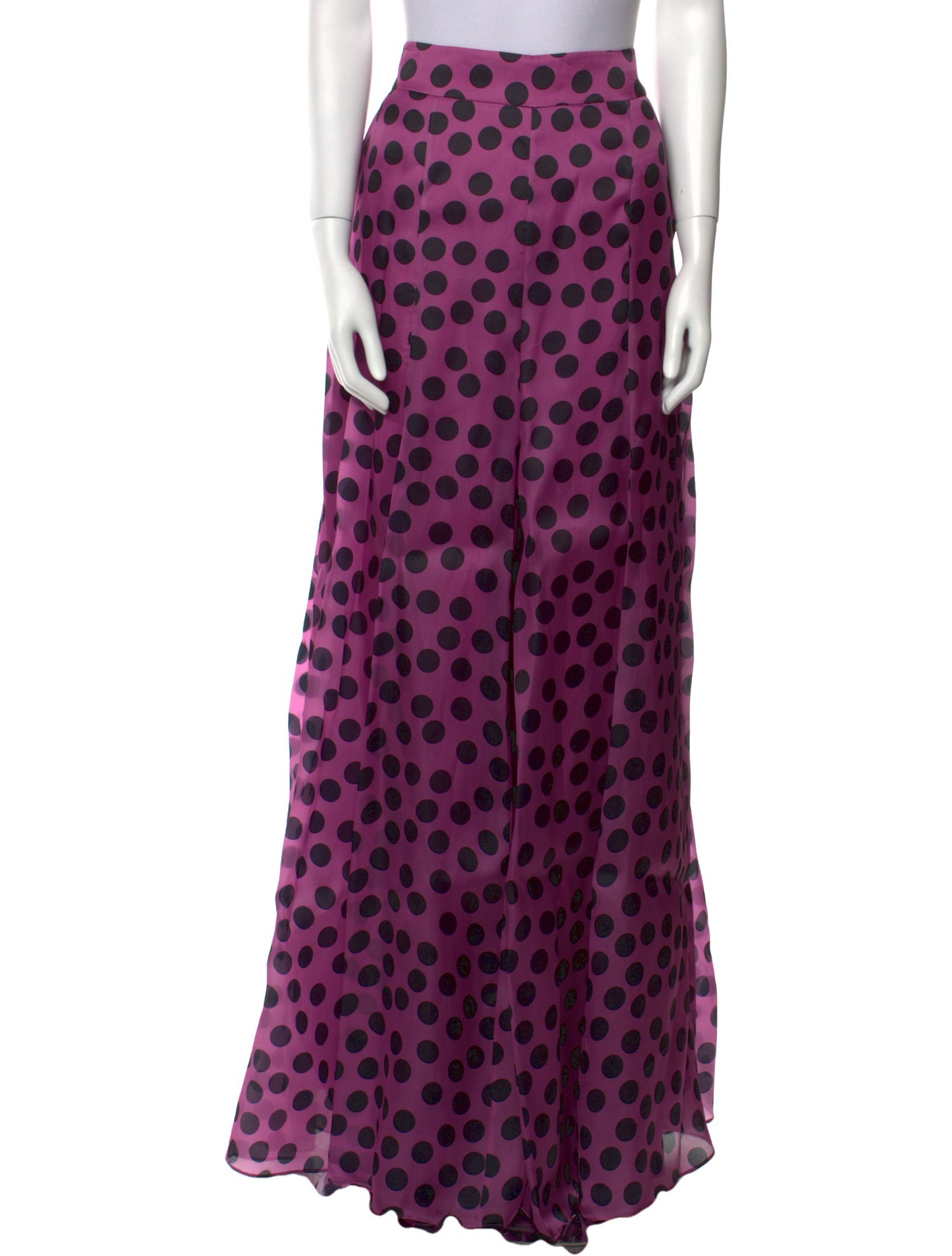 Carolina Herrera Silk Wide Leg Pants