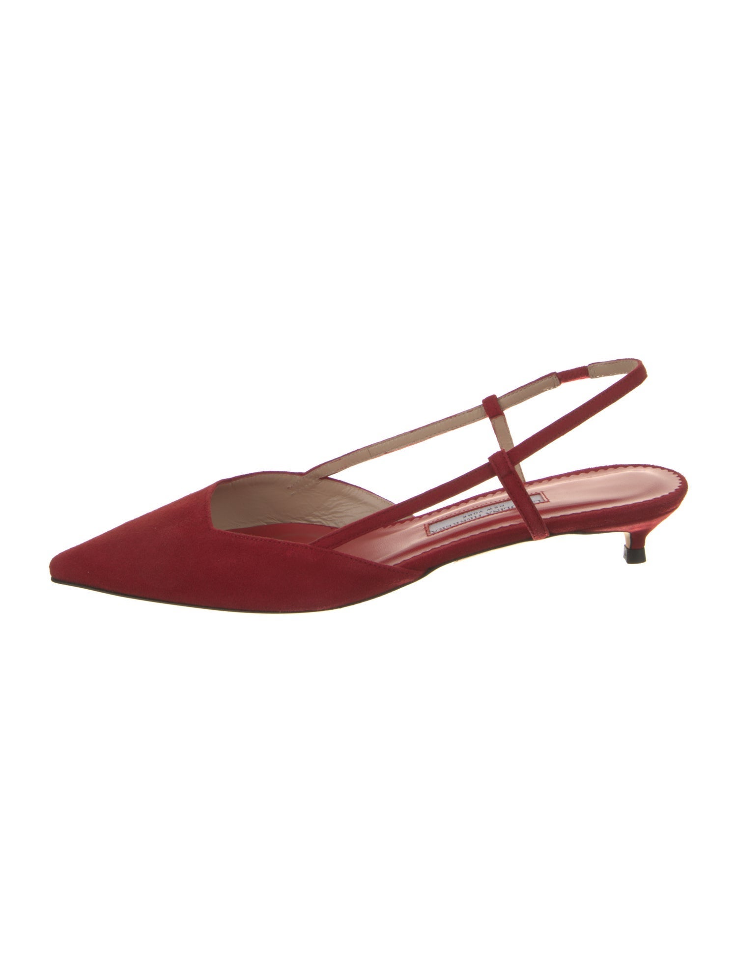 Carolina Herrera Suede Slingback Pumps