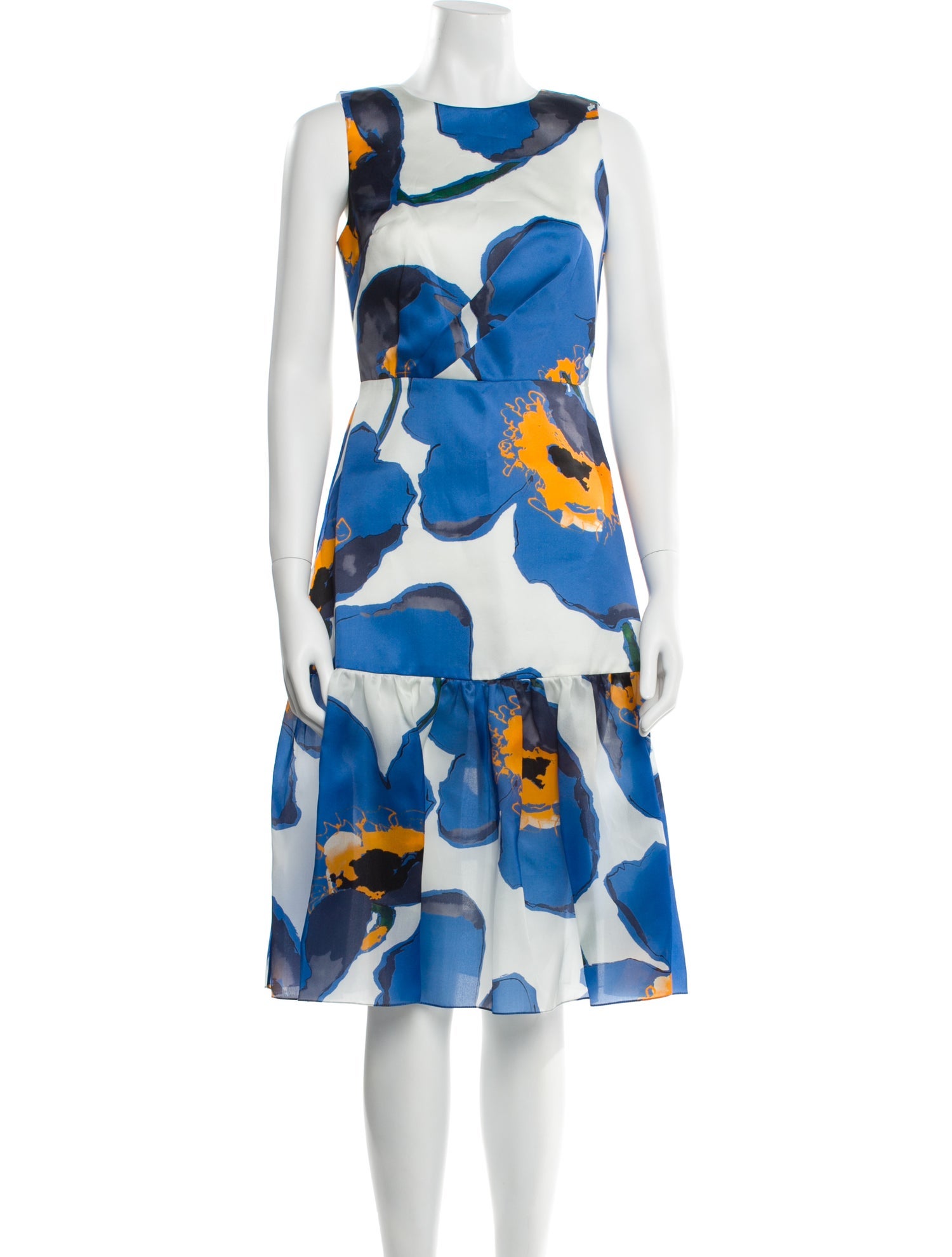 Carolina Herrera Silk Midi Length Dress w/ Tags