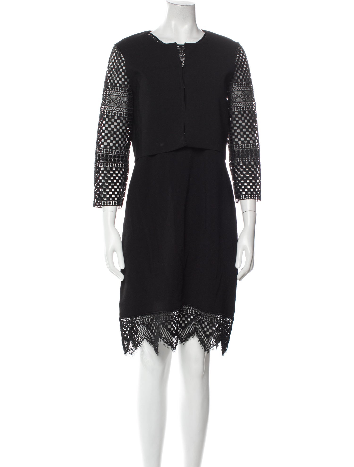 Carolina Herrera Crew Neck Knee-Length Dress