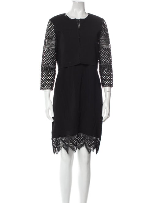 Carolina Herrera Crew Neck Knee-Length Dress