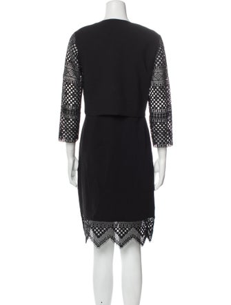 Carolina Herrera Crew Neck Knee-Length Dress