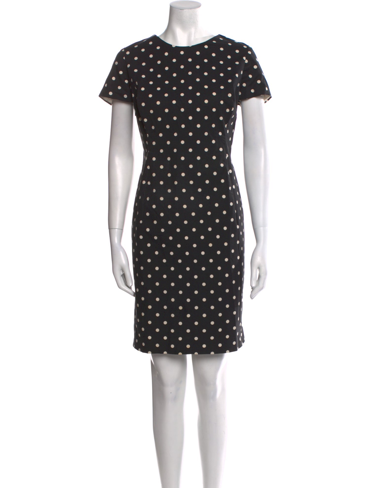 Carolina Herrera Polka Dot Print Knee-Length Dress
