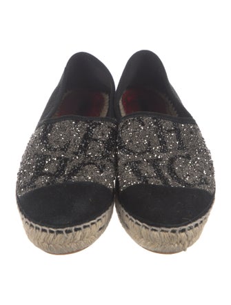 Carolina Herrera Suede Printed Espadrilles