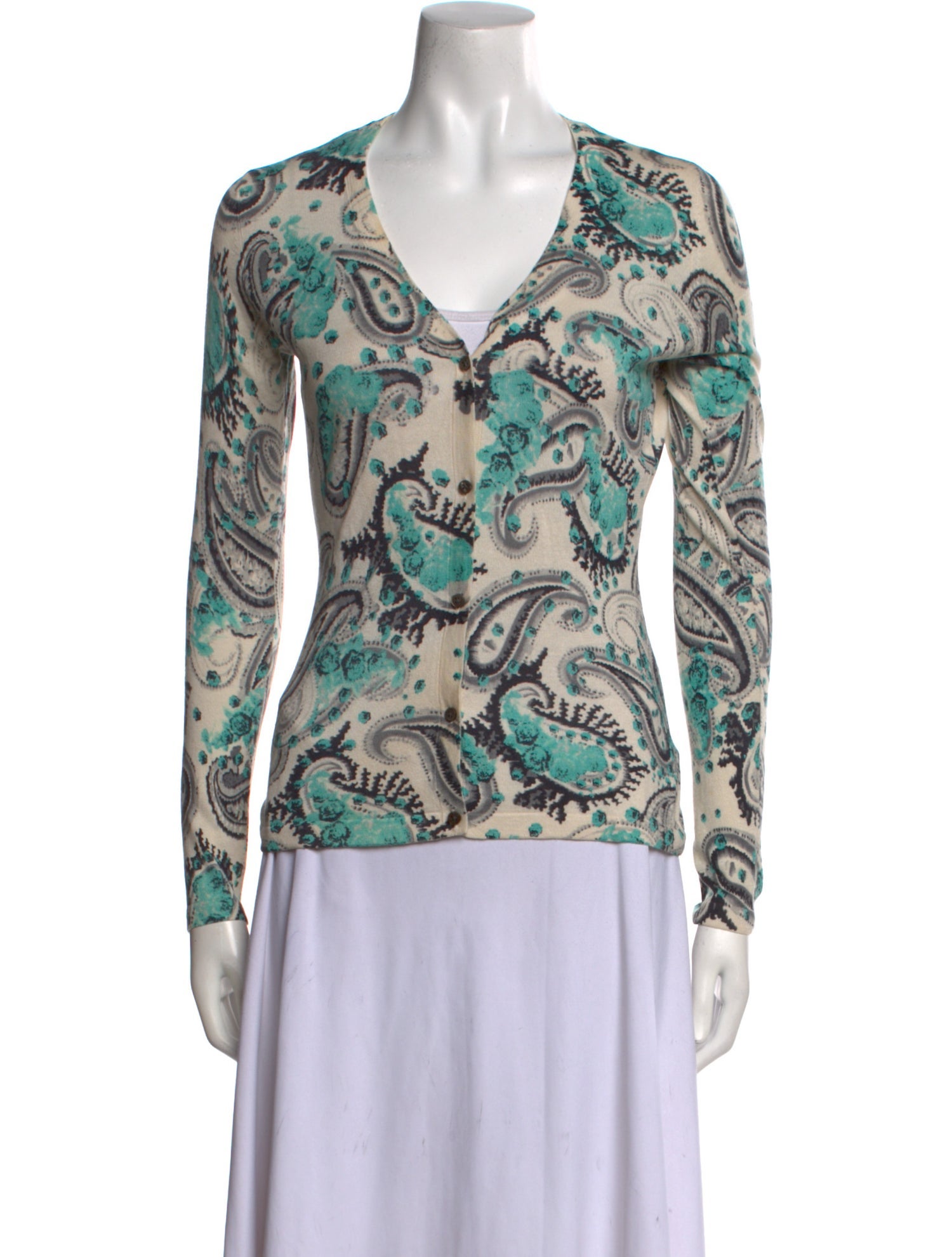 Carolina Herrera Silk Printed Sweater