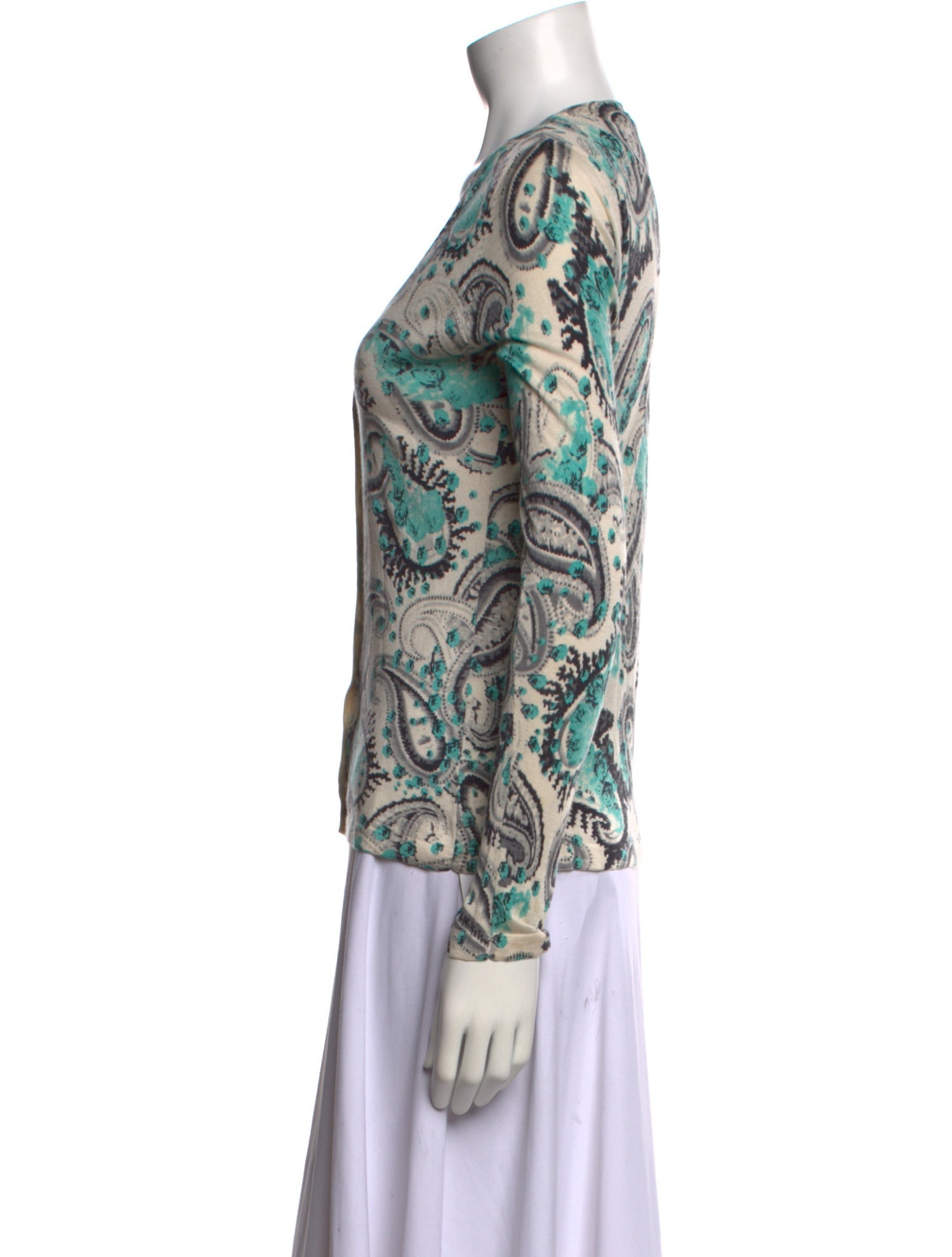 Carolina Herrera Silk Printed Sweater