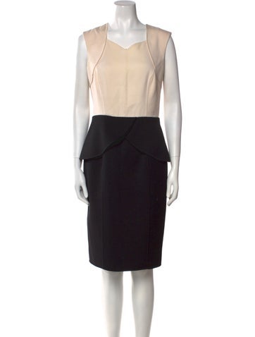 Carolina Herrera Dresses Virgin Wool Knee-Length Dress M