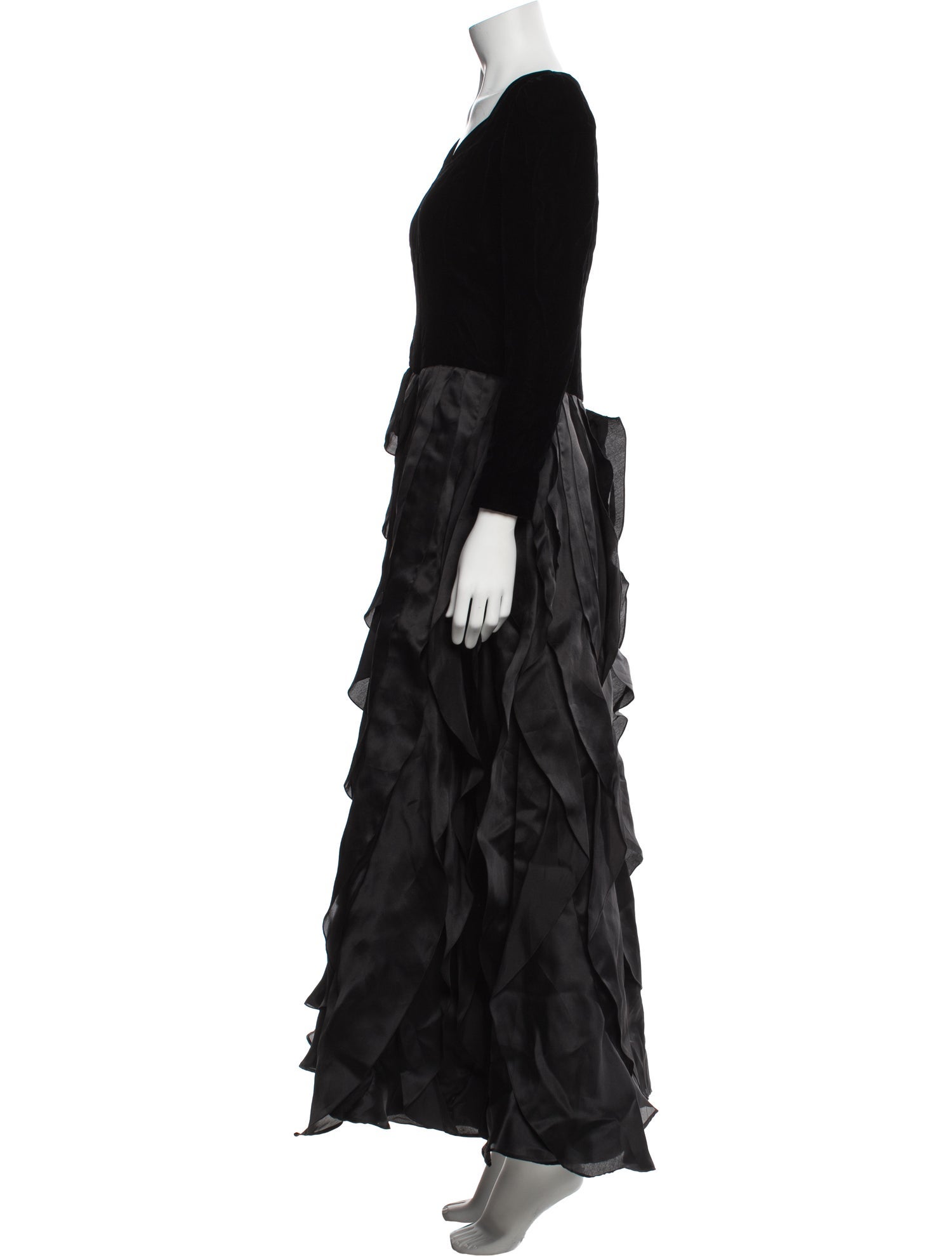 Carolina Herrera Scoop Neck Long Dress