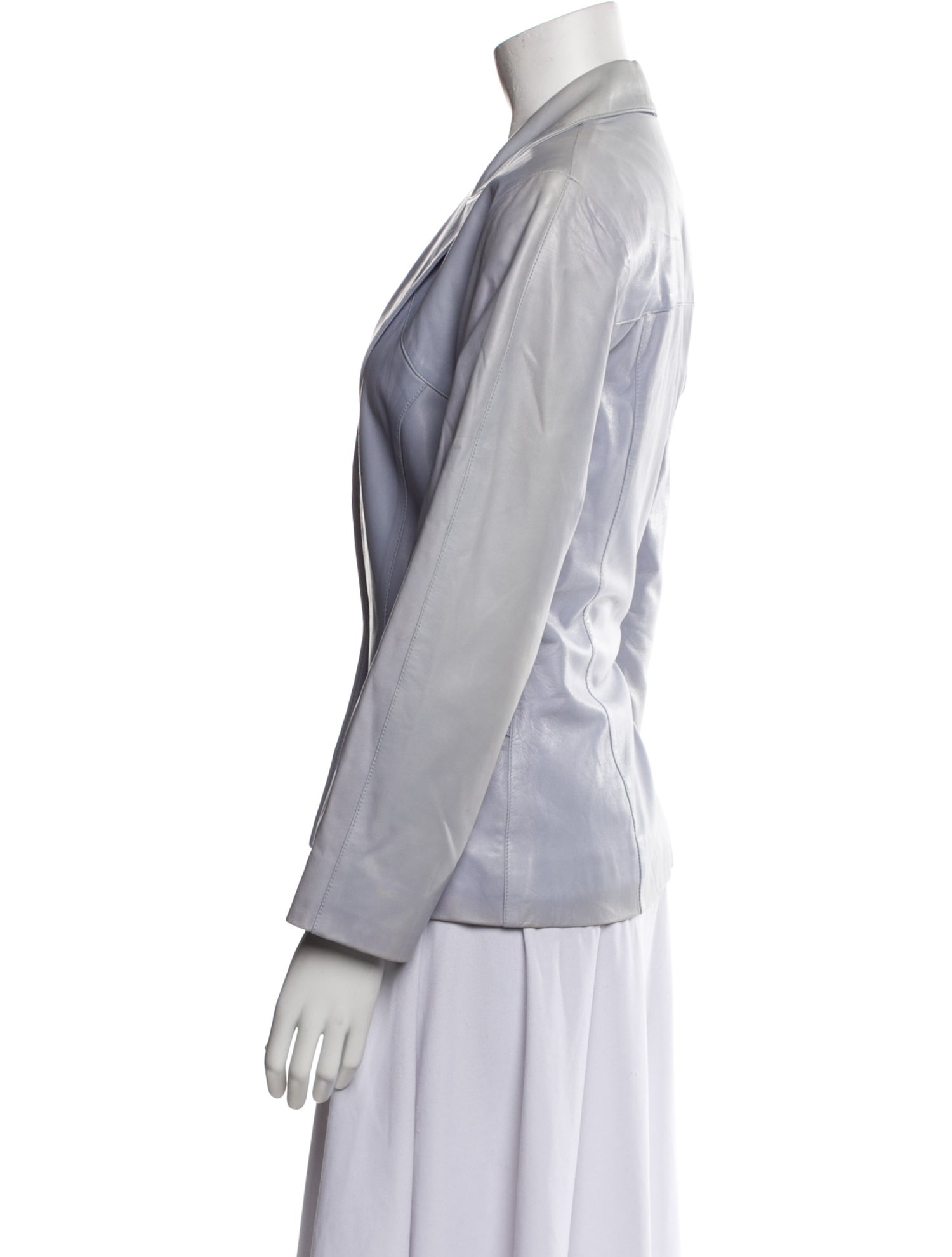 Carolina Herrera Leather Blazer