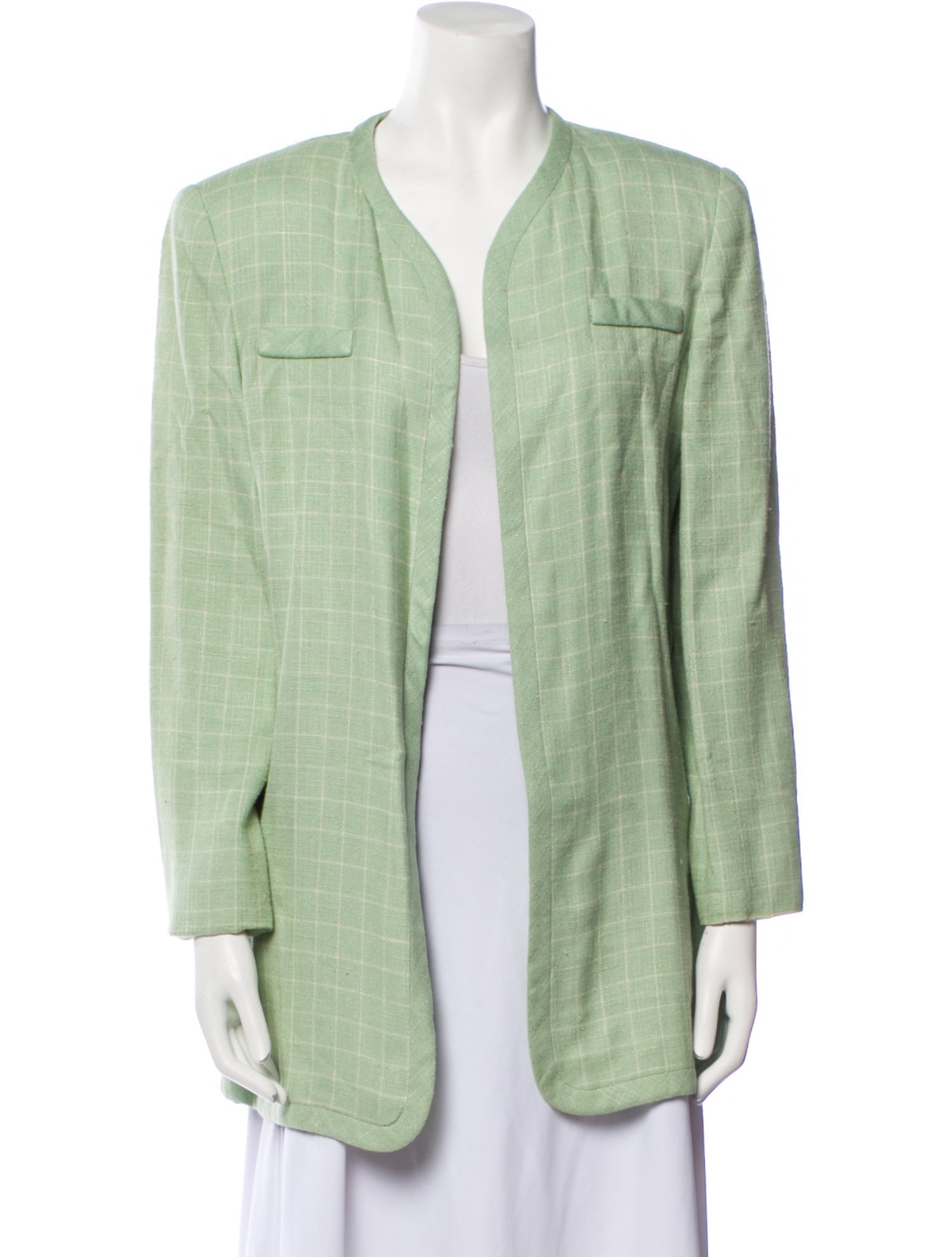 Carolina Herrera Plaid Print Jacket